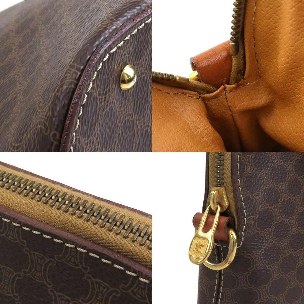 Celine handbag leather macadam gold bag shoulder brown - Picture 3 of 4